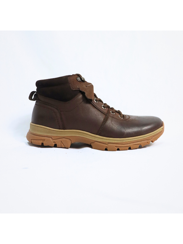 Botines de piel con cordón - hombre