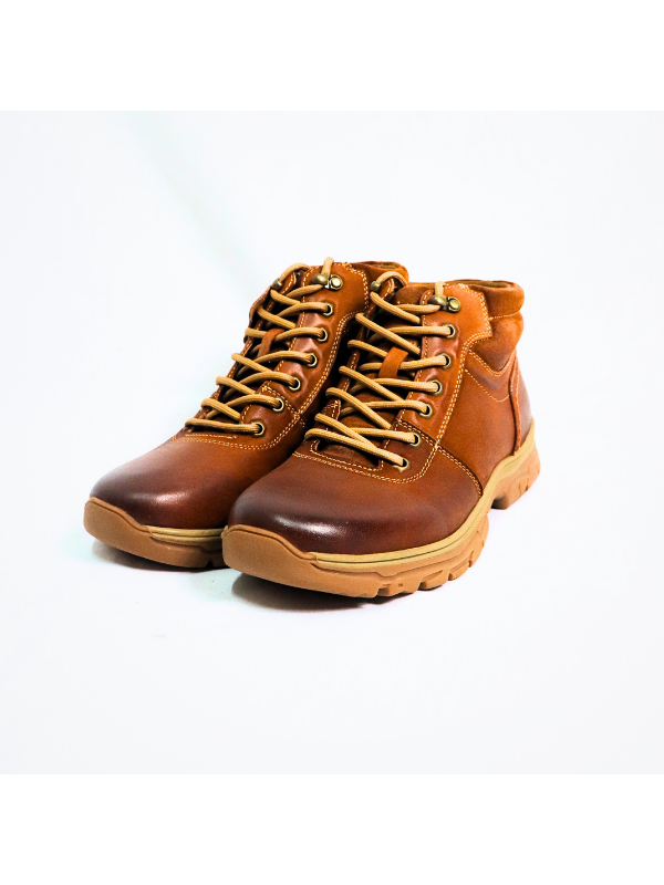 Botines de piel cómodos con cordón -...