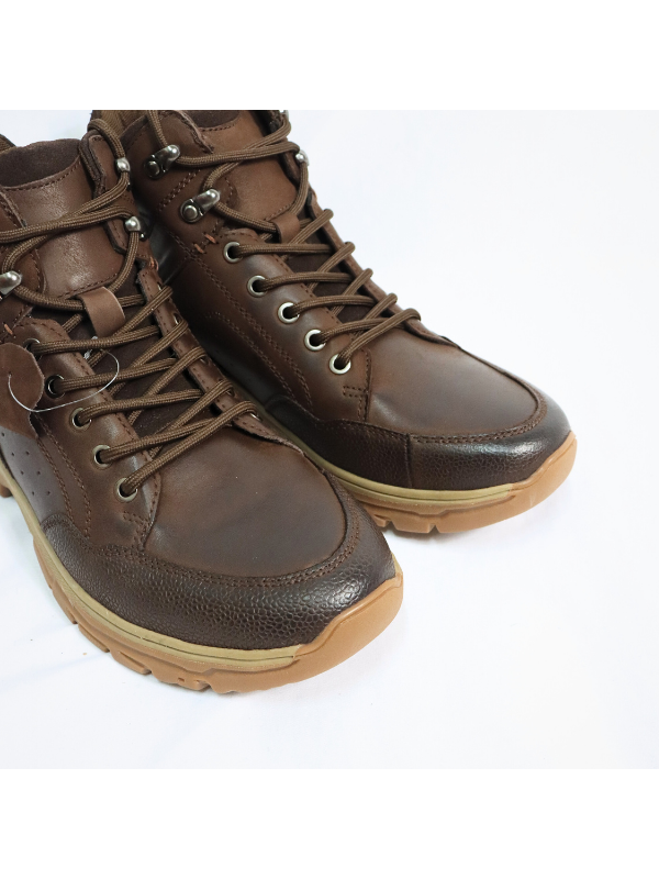 Botines de piel cómodos con cordón -...