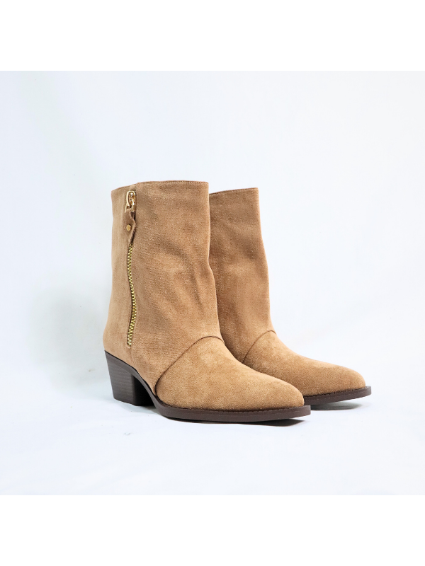 Botines cowboy con tacón bajo - mujer