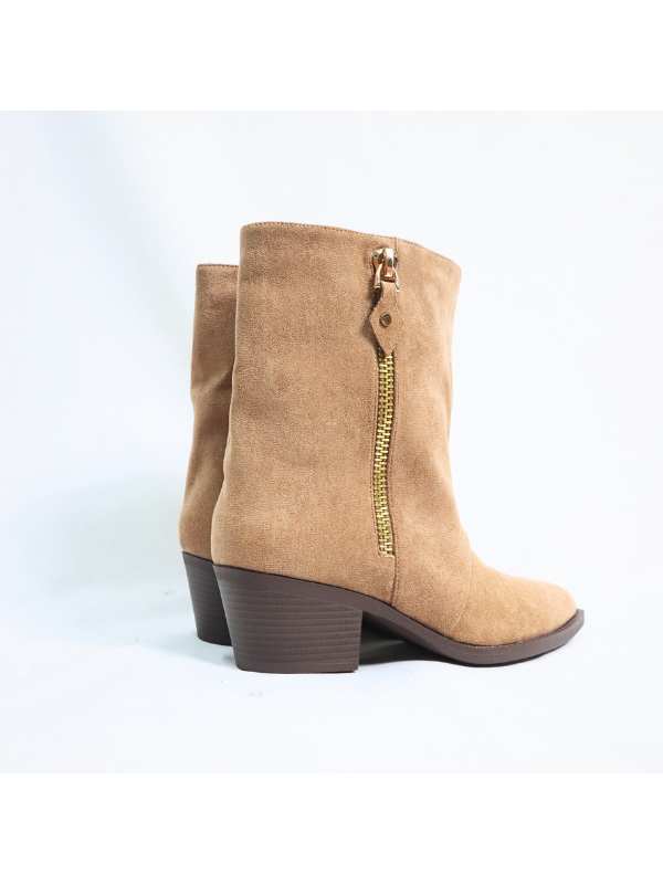 Botines cowboy con tacón bajo - mujer