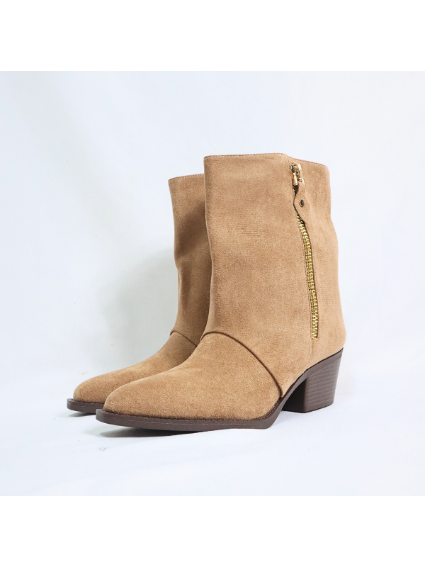 Botines cowboy con tacón bajo - mujer