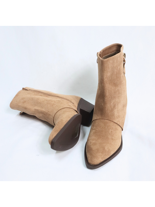 Botines cowboy con tacón bajo - mujer