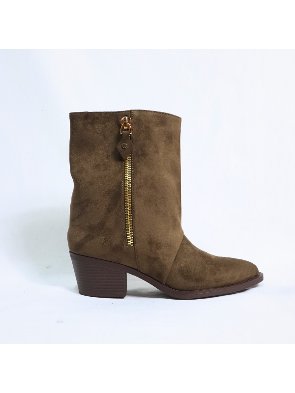 Botines cowboy con tacón bajo - mujer