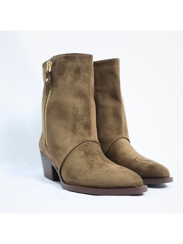 Botines cowboy con tacón bajo - mujer