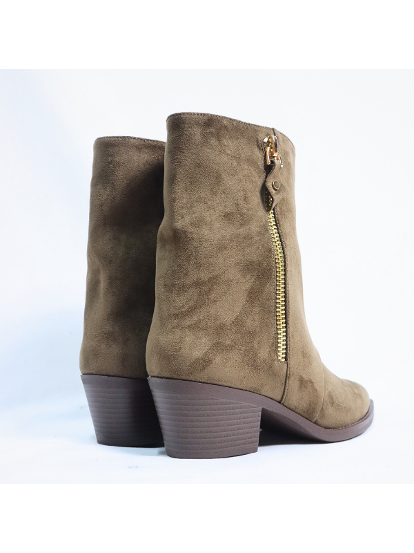 Botines cowboy con tacón bajo - mujer