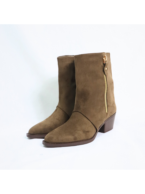 Botines cowboy con tacón bajo - mujer