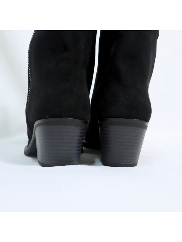 Botines cowboy con tacón bajo - mujer