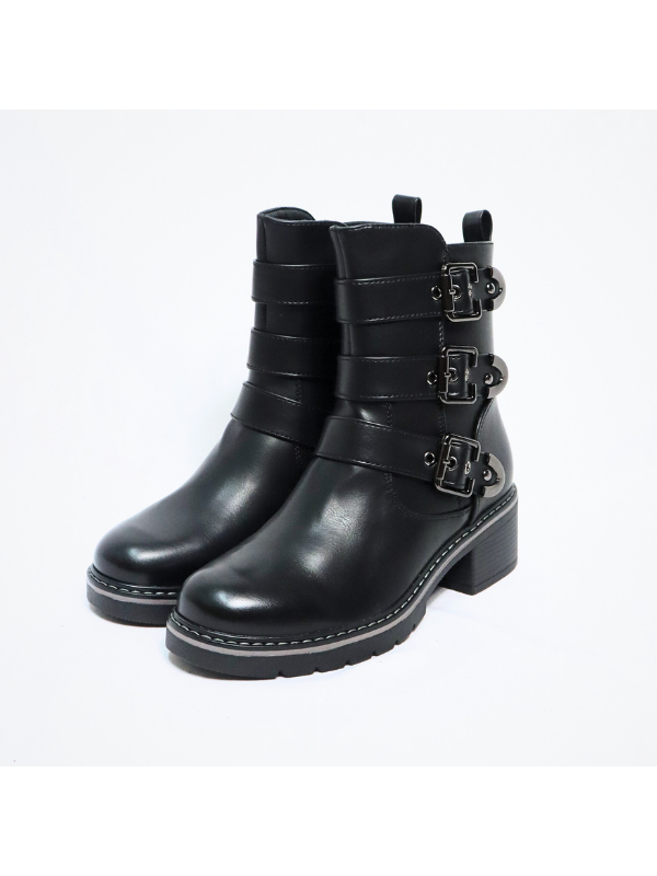 Botines con cremallera - mujer