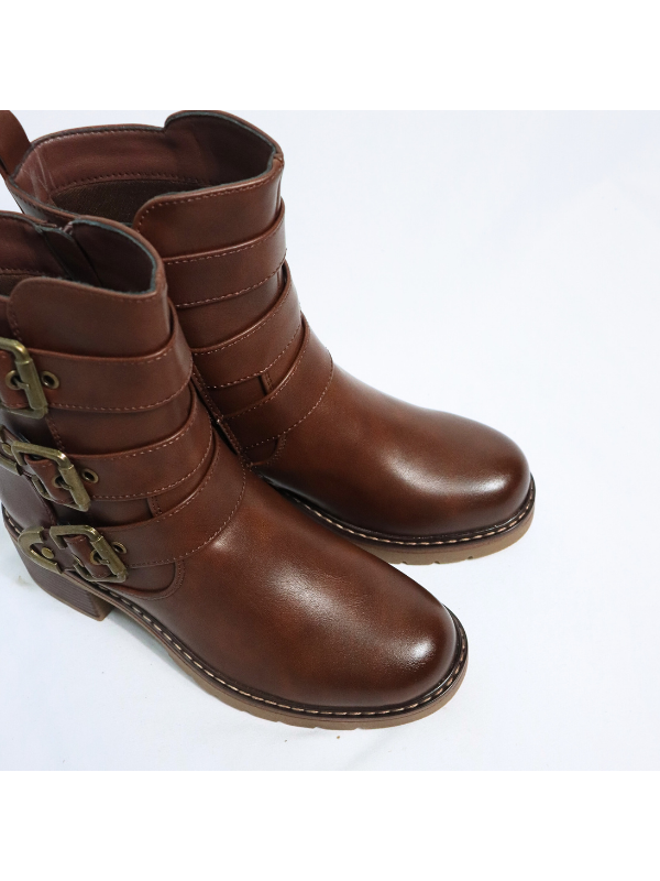 Botines con cremallera - mujer