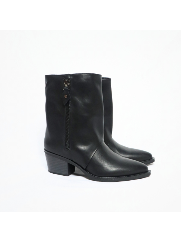 Botines cowboy con tacón bajo - mujer