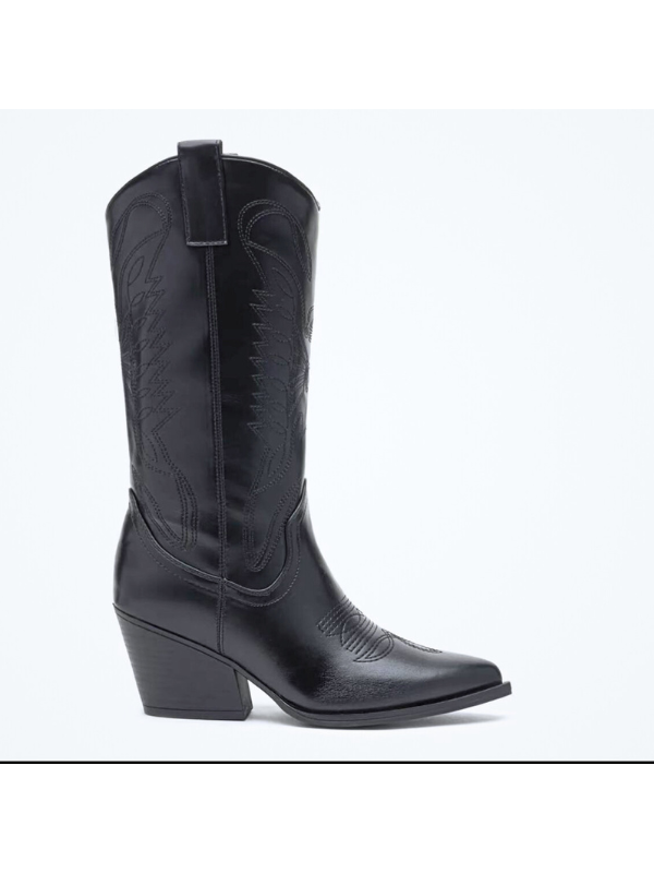 Botas cowboy con tacón 6cm - mujer