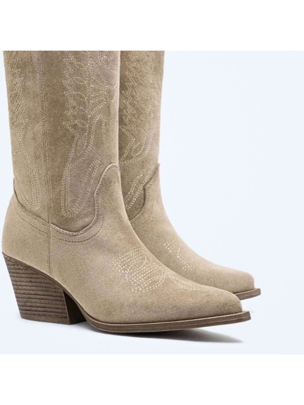 Botas cowboy con tacón 6cm - mujer