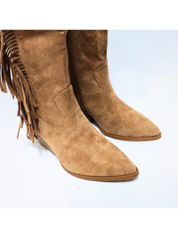 Botas altos con flecos y... 2
