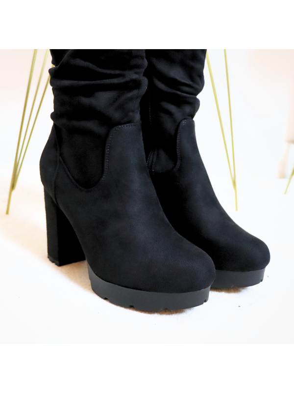 Botines con tacón 10cm y plataforma 4...