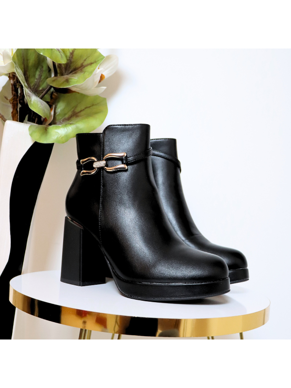 Botines de tacón alto con...