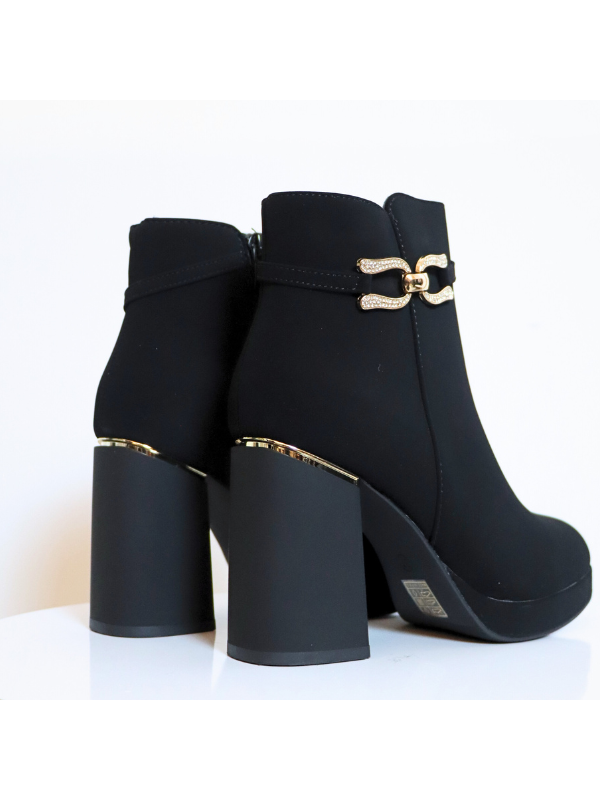 Botines de tacón alto con cremallera...