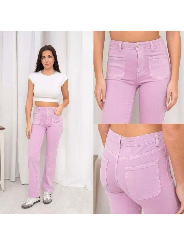 Vaqueros Rectos de Color – Nueva...