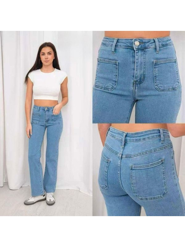 Vaqueros Rectos de Color – Nueva...