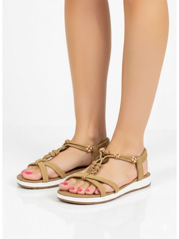 Sandalias Planas con Adorno...