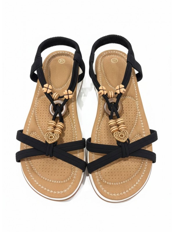 Sandalias Planas con Adorno...