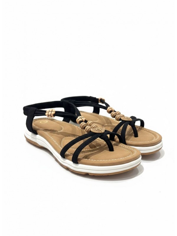 Sandalias Planas con Adorno...