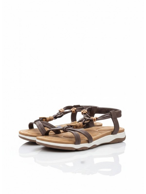 Sandalias Planas con Adorno...