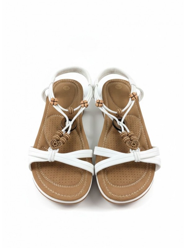 Sandalias Planas con Adorno...