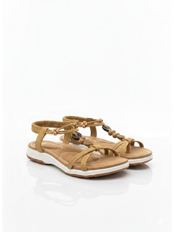 Sandalias Planas con Adorno...