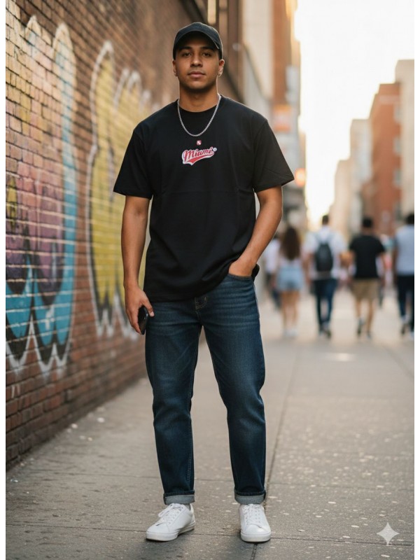 Camiseta holgada de algodón 100%, con...