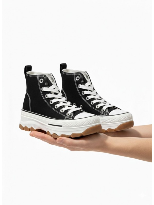 Zapatillas Casuales con Tela Gruesa y...