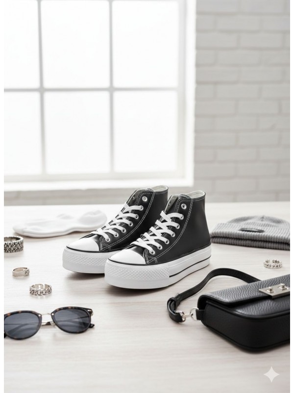 Zapatillas de moda de caña alta con...