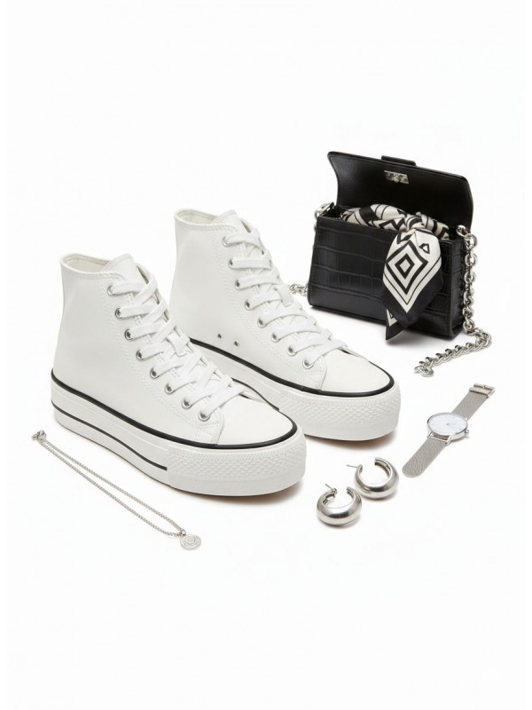 Zapatillas de moda de caña alta con...