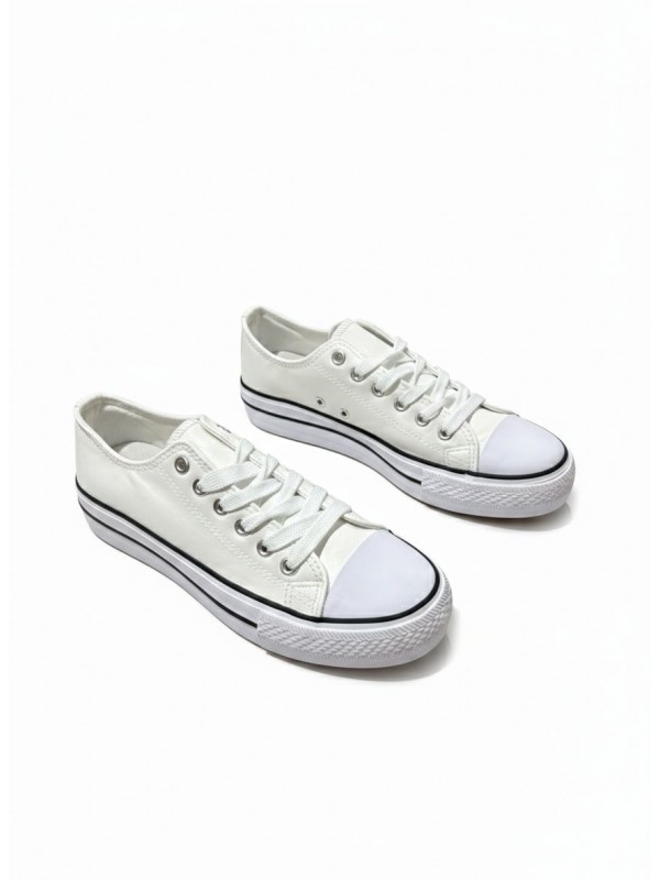 Zapatillas Blancas de Lona con...