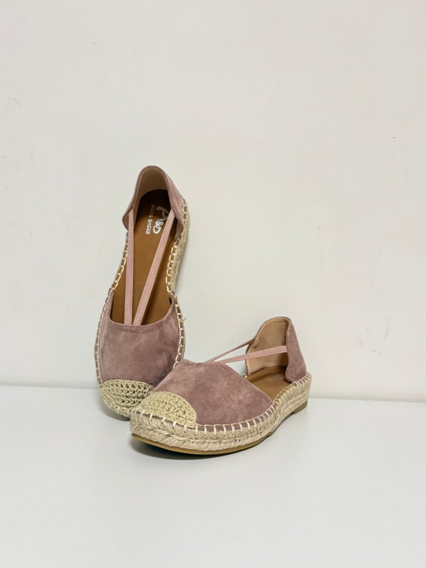 Sandalias planas de paja trenzada con...