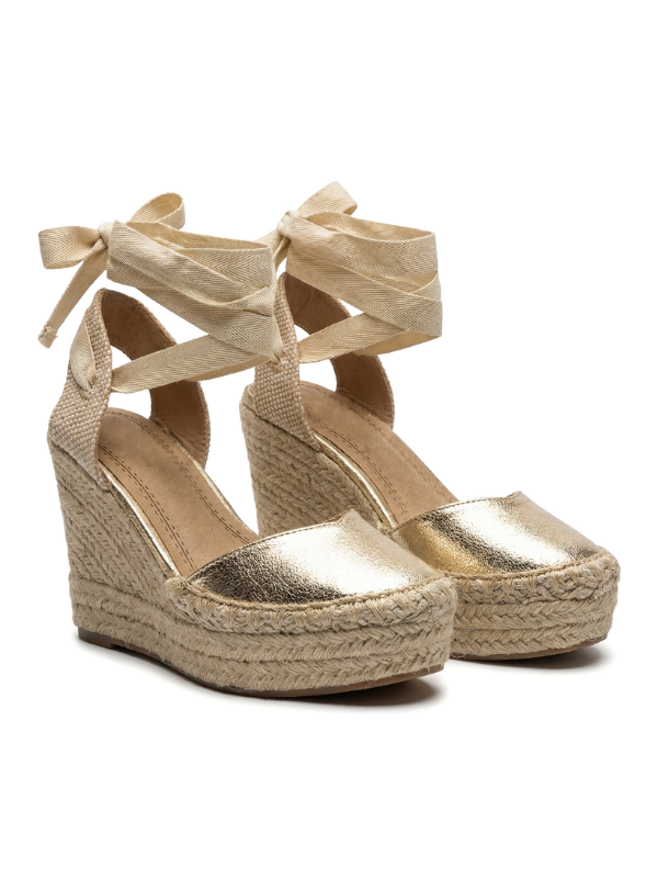 Sandalias de Plataforma con Cordones...