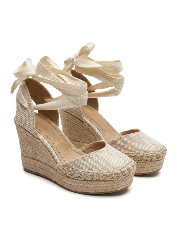 Sandalias de Plataforma con Cordones...