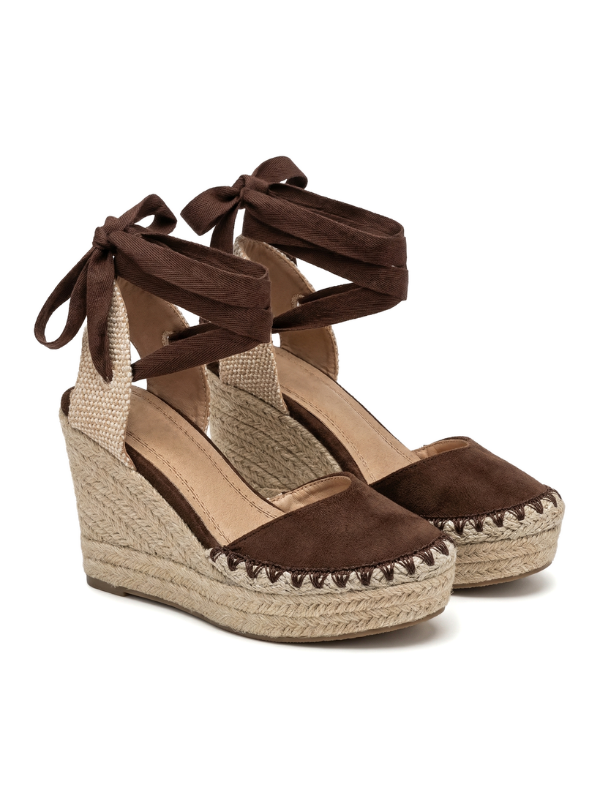 Sandalias de Plataforma con Cordones...