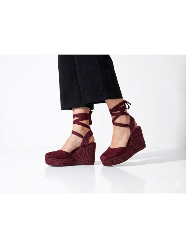 Sandalias de Plataforma con Cordones...