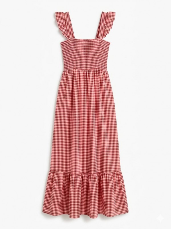 Vestido Largo 100% Algodon, Top Nido...