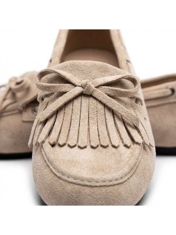 Zapatos Planos Casuales con Flecos...