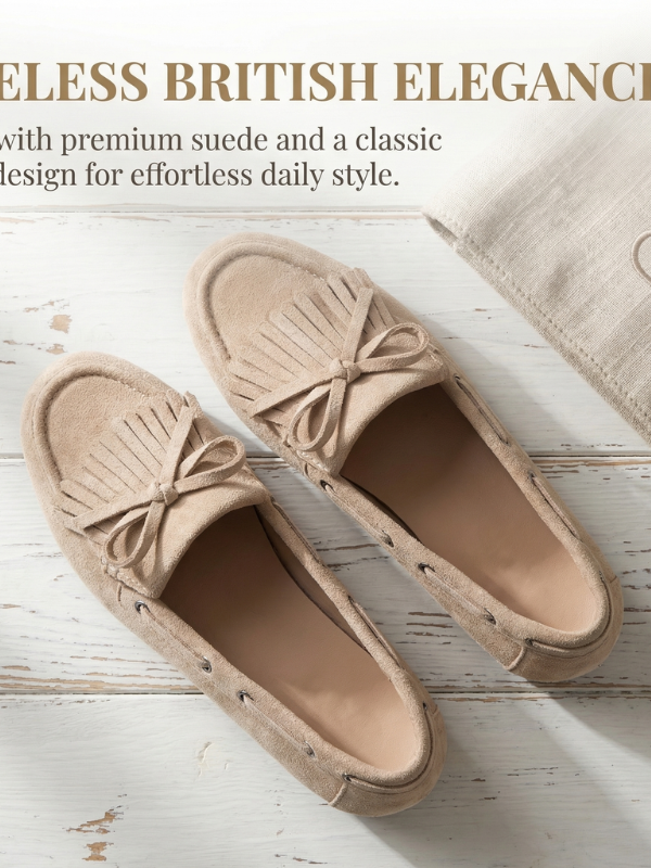 Zapatos Planos Casuales con Flecos...