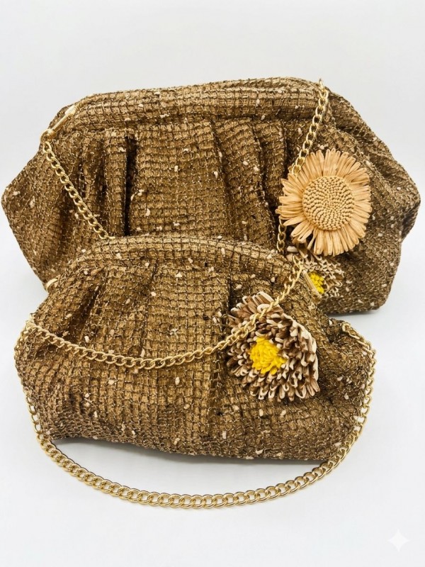 Bolso de Mano Elegante con Textura...