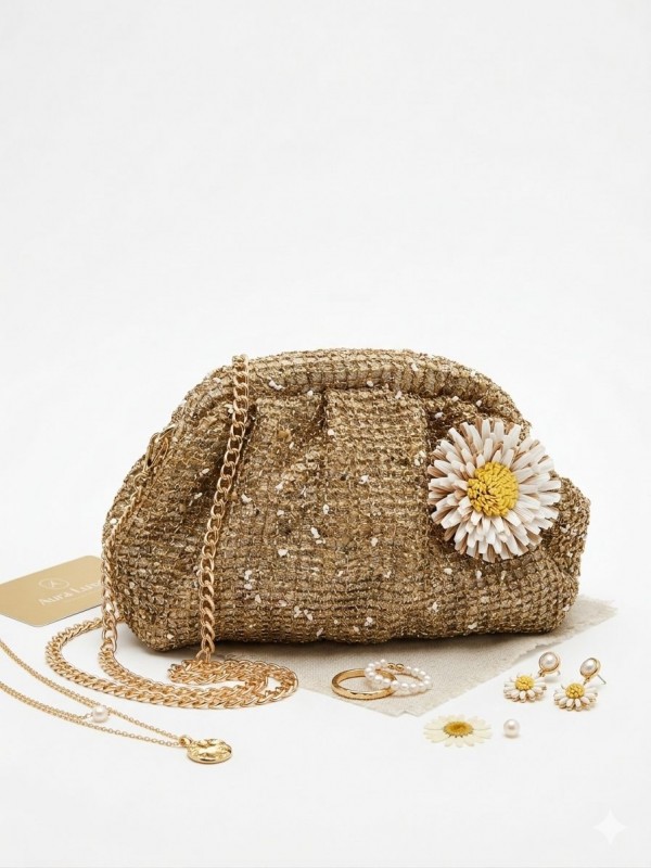 Bolso de Mano Elegante con Textura...