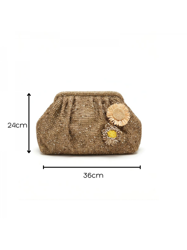 Bolso de Mano Elegante con Textura...