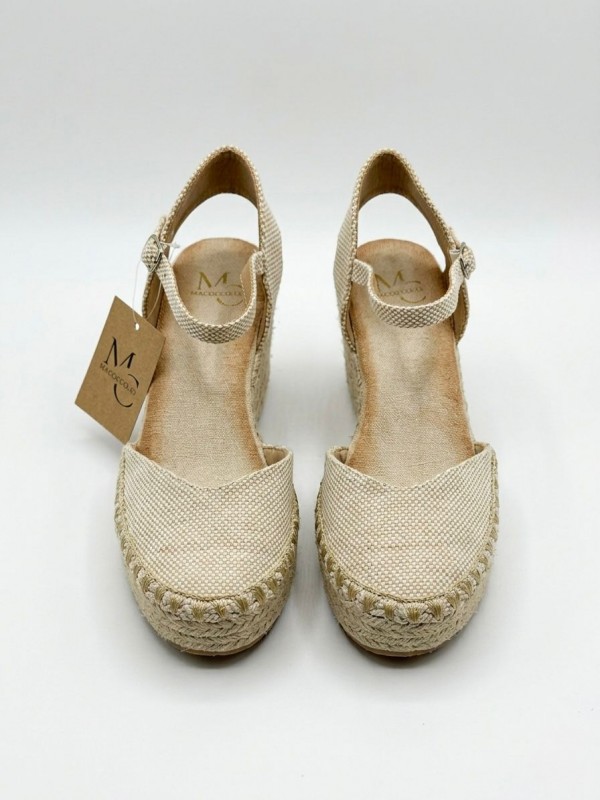 Alpargatas de cuña con correa al...