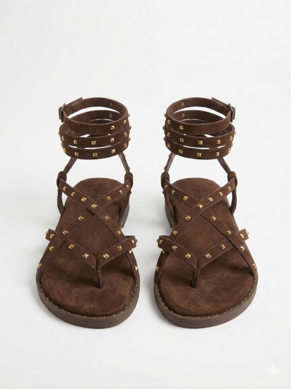 Sandalias planas de verano tipo dedo,...