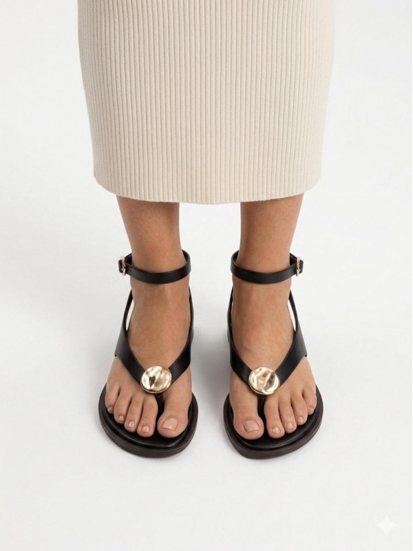 Sandalias planas cómodas y elegantes...
