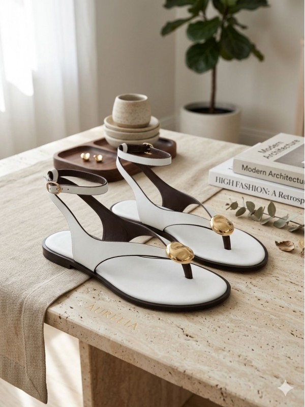 Sandalias planas cómodas y elegantes...
