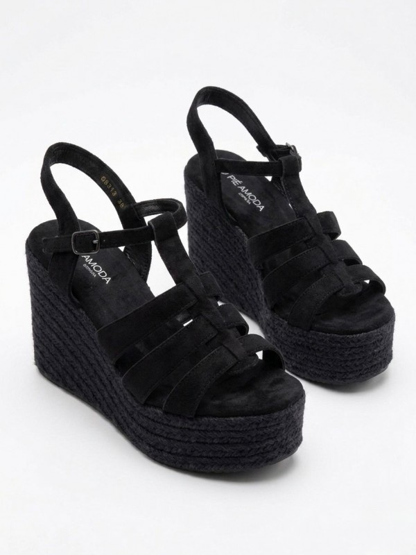 Sandalias de cuña con plataforma...